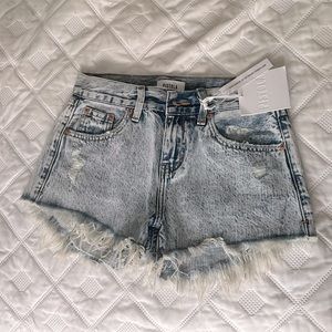 Pistola Cut off Denim Shorts
